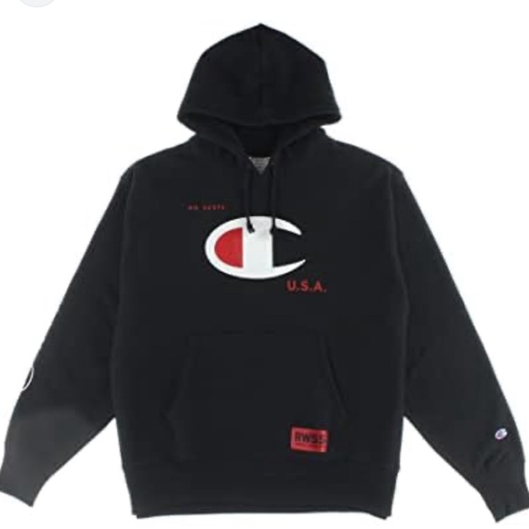 Champion pro knit reverse weave sweatshirt black sz small - Picture 1 of 6